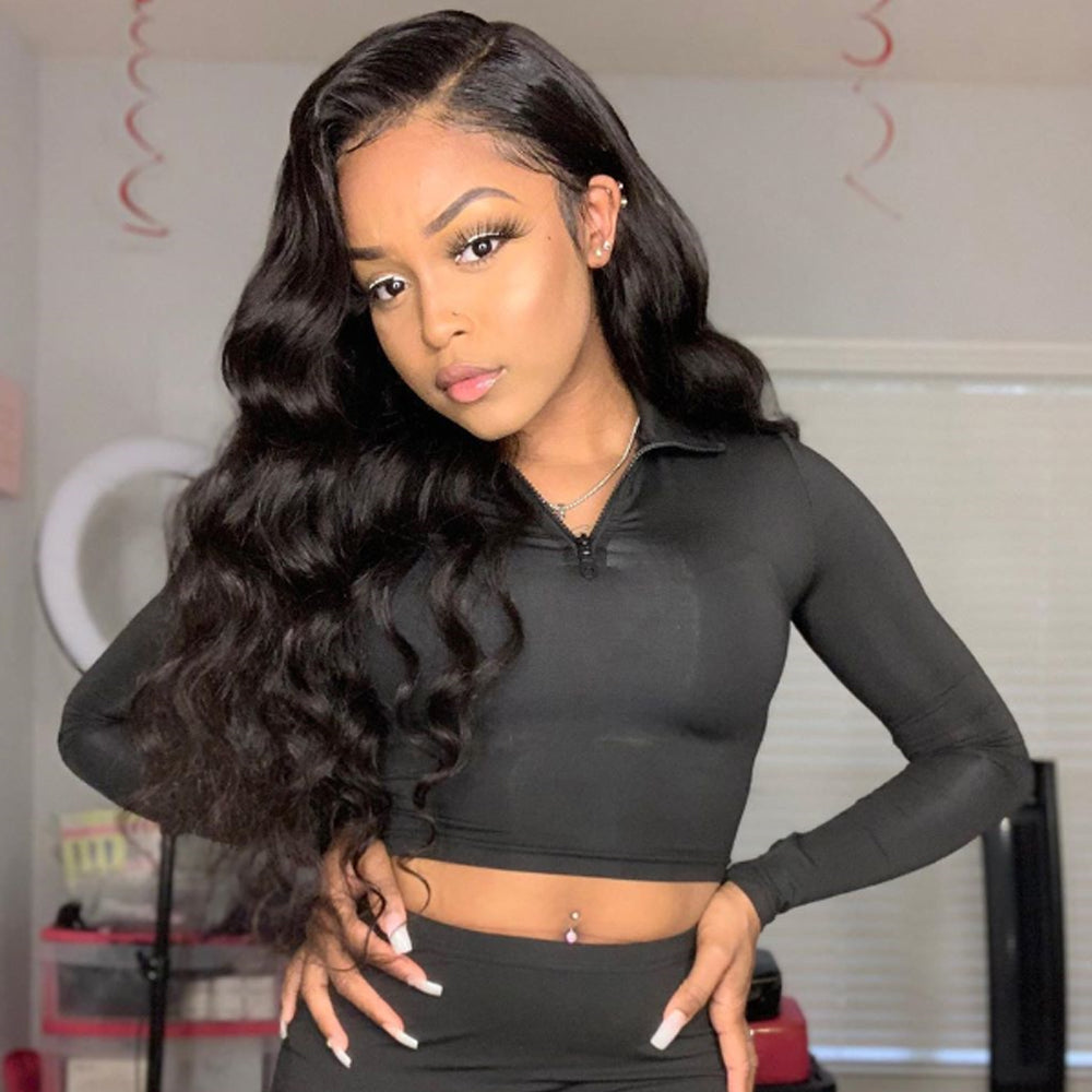 Body Wave HD 7x7 Lace Closure Wig Pre Plucked Human Hair Wigs Glueless HD Lace Bleached Knots