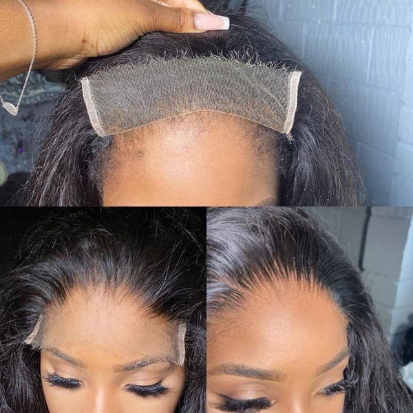 Body Wave HD 7x7 Lace Closure Wig Pre Plucked Human Hair Wigs Glueless HD Lace Bleached Knots