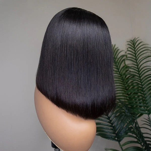 Bob Cut Straight 5x5 & 13x4 Lace Wig Pre Plucked Human Hair Wigs Glueless HD Lace Bleached Knots