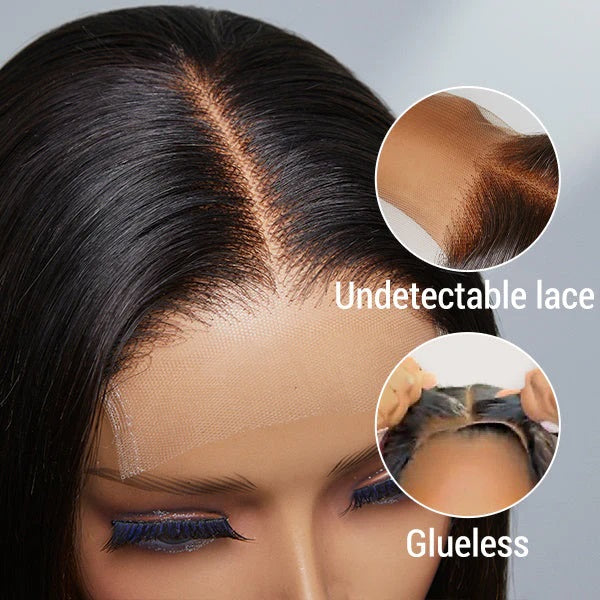 Bob Cut Straight 5x5 & 13x4 Lace Wig Pre Plucked Human Hair Wigs Glueless HD Lace Bleached Knots