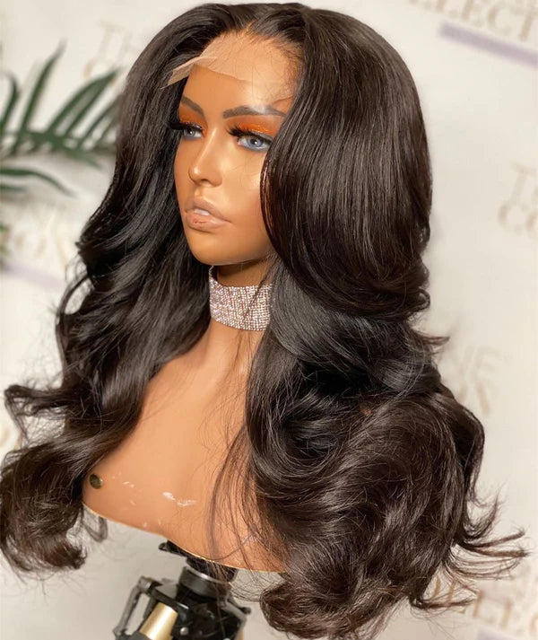 Body Wave 5X5 Lace Closure Wig Pre Plucked Human Hair Wigs Glueless HD Lace Bleached Knots