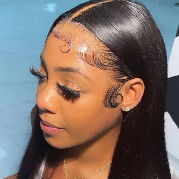 Straight HD 7x7 Lace Closure Wig Pre Plucked  Human Hair Wigs Glueless HD Lace Bleached Knots
