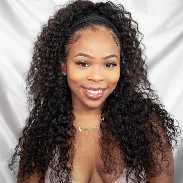 Water Wave 13×4 Full Frontal Lace Wig Pre Plucked Human Hair Wigs Glueless HD Lace Bleached Knots