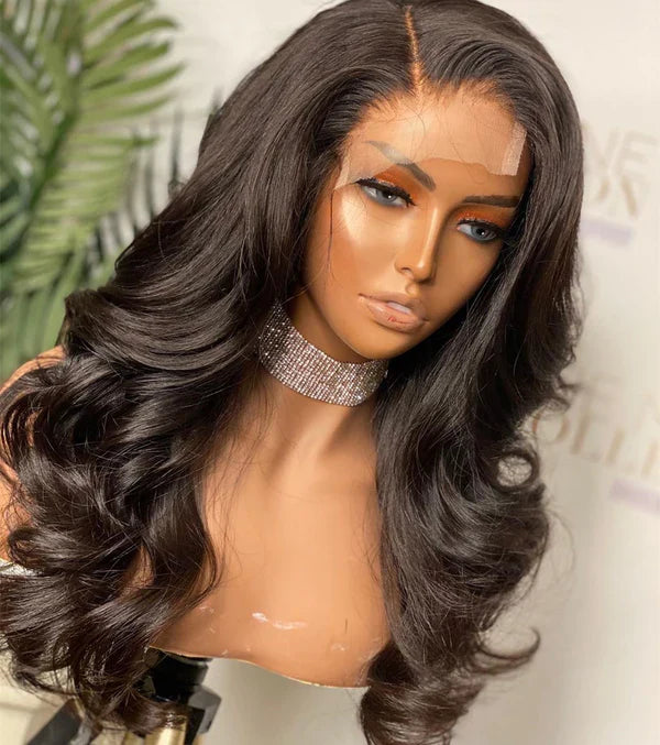 Body Wave 6x6 Lace Closure Wig Pre Plucked  Human Hair Wigs Glueless HD Lace Bleached Knots